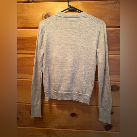 J.Crew Embellished Jewel Grey Cardigan 100% Merino Wool. Women’s size Medium. - Picture 11 of 12